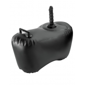 Черное надувное кресло с платформой для фиксации дилдо Body Dock Inflatable Love Seat - Pipedream - купить с доставкой в Ярославле