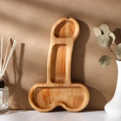 Деревянное блюдо для подачи в форме члена (25 х 16,5 х 1,7 см) - Сима-Ленд - купить с доставкой в Ярославле