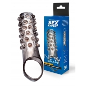 Дымчатая насадка на пенис с выпуклостями - 11 см. - Sex Expert - в Ярославле купить с доставкой