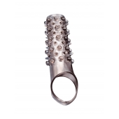 Дымчатая насадка на пенис с шипами и выпуклостями - 12 см. - Sex Expert - в Ярославле купить с доставкой