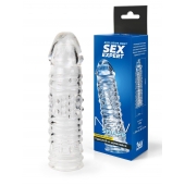 Прозрачная закрытая насадка на пенис - 17 см. - Sex Expert - в Ярославле купить с доставкой