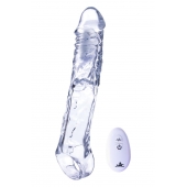 Прозрачная насадка-удлинитель Length Enhancer With Bullet с подхватом - 22,3 см. - NMC - в Ярославле купить с доставкой