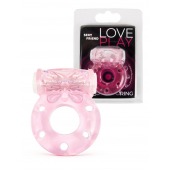 Розовое эрекционное виброкольцо с бабочкой - 1137 - в Ярославле купить с доставкой