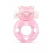 Розовое эрекционное виброкольцо в форме мишки - 1137 - в Ярославле купить с доставкой