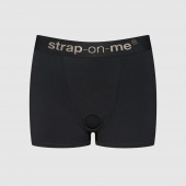Черные трусики-боксеры для фиксации насадок Strap-on-me Harness Lingerie Allure - size L - Strap-on-me - купить с доставкой в Ярославле