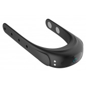 Черное эрекционное виброкольцо на ремешках - Boys of Toys - в Ярославле купить с доставкой