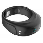 Черное эрекционное виброкольцо на ремешках - Boys of Toys - в Ярославле купить с доставкой