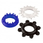 Набор из 3 эрекционных колец разного цвета и рельефа - Boys of Toys - в Ярославле купить с доставкой