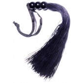 Черная силиконовая плетка - 25,4 см. - Boys of Toys - купить с доставкой в Ярославле