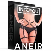 Черные стрепы на бёдра Aneir - Intoyou - купить с доставкой в Ярославле