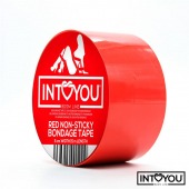 Красный скотч для фиксации Non-Sticky Bondage Tape - 15 м. - Intoyou - купить с доставкой в Ярославле