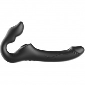 Черный безремневой страпон с 3 моторами - Ibiza - купить с доставкой в Ярославле