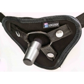 Страпон с 2 насадками и вибрацией UniStrap - 20 и 18 см. - LOVETOY (А-Полимер) - купить с доставкой в Ярославле