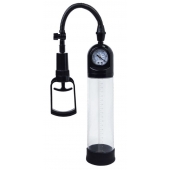 Чёрная вакуумная помпа A-toys с манометром и прозрачной колбой - A-toys - в Ярославле купить с доставкой