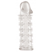 Гелевая прозрачная насадка с шипами - 12 см. - Toyfa Basic - в Ярославле купить с доставкой