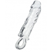 Прозрачная насадка с петлёй для фиксации - 14 см. - ToyFa - в Ярославле купить с доставкой