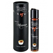 Массажное масло с ароматом крем брюле Huile de Massage Gourmande Creme Brulée - 59 мл. - Plaisir Secret - купить с доставкой в Ярославле
