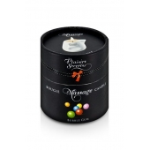Массажная свеча с ароматом бубль-гума Bougie de Massage Gourmande Bubble Gum - 80 мл. - Plaisir Secret - купить с доставкой в Ярославле
