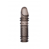 Дымчатая закрытая насадка ToyFa XLover с чешуйками и пупырышками - 13,5 см. - ToyFa - в Ярославле купить с доставкой