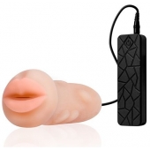 Мастурбатор-ротик с вибрацией REALSTUFF VIBRATING MASTURBATOR MOUTH - Dream Toys - в Ярославле купить с доставкой
