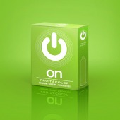 Цветные ароматизированные презервативы ON) Fruit   Color - 3 шт. - ON) - купить с доставкой в Ярославле