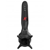 Чёрный вибростимулятор для головки члена с эффектом всасывания Vibrating Roto-Sucker - Pipedream - в Ярославле купить с доставкой