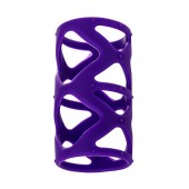 Фиолетовая насадка-сетка на пенис - 7,5 см. - A-toys - в Ярославле купить с доставкой