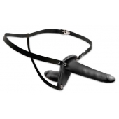Женский страпон с вагинальной пробкой Double Penetrix Strap-on - 15 см. - Pipedream - купить с доставкой в Ярославле