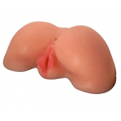 Телесная вибровагина из киберкожи с выносным пультом - LOVETOY (А-Полимер) - в Ярославле купить с доставкой