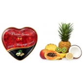 Массажная свеча с ароматом экзотических фруктов Bougie Massage Candle - 35 мл. - Plaisir Secret - купить с доставкой в Ярославле