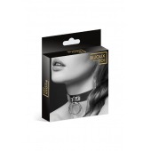 Узенький ошейник из полиуретана с кольцом - Bijoux Pour Toi - купить с доставкой в Ярославле