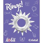 Прозрачное эрекционное кольцо Rings Cristal - Lola Games - в Ярославле купить с доставкой