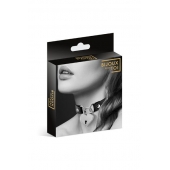 Черный чокер с замком в форме сердца - Bijoux Pour Toi - купить с доставкой в Ярославле