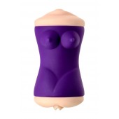 Двухсторонний мастурбатор JOS YARA в фиолетовой колбе - JOS - в Ярославле купить с доставкой