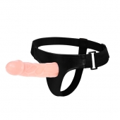 Телесный фаллоимитатор на трусиках Jessica Strap-On - 15,5 см. - Baile - купить с доставкой в Ярославле