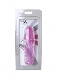 Розовая насадка с нежными шипами - 13,5 см. - Toyfa Basic - в Ярославле купить с доставкой