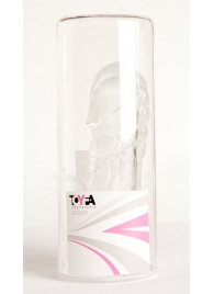 Прозрачная гелевая насадка с клиторальным отростком - 13 см. - Toyfa Basic - в Ярославле купить с доставкой