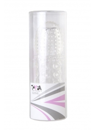 Прозрачная закрытая гелевая насадка - 13,5 см. - Toyfa Basic - в Ярославле купить с доставкой