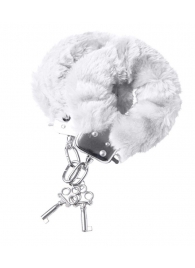 Наручники с белой меховой опушкой - ToyFa - купить с доставкой в Ярославле