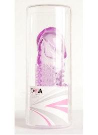 Фиолетовая насадка с коготком и шипами - 13 см. - Toyfa Basic - в Ярославле купить с доставкой