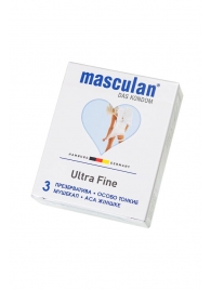 Ультратонкие презервативы Masculan Ultra Fine с обильной смазкой - 3 шт. - Masculan - купить с доставкой в Ярославле