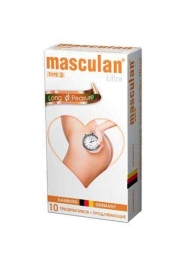 Розовые презервативы Masculan Ultra Long Pleasure с колечками, пупырышками и продлевающим эффектом - 10 шт. - Masculan - купить с доставкой в Ярославле