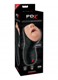 Мастурбатор-ротик Deep Throat Vibrating Stroker - Pipedream - в Ярославле купить с доставкой