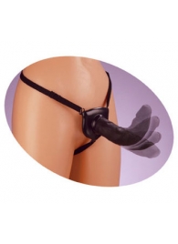 Черный податливый страпон Posable Partner Strap-On - 17,8 см. - Pipedream - купить с доставкой в Ярославле