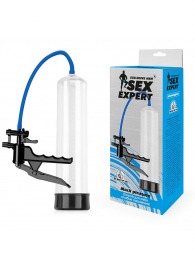 Прозрачная вакуумная помпа Sex Expert с ручным насосом - Sex Expert - в Ярославле купить с доставкой