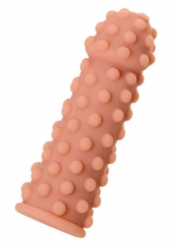 Телесная реалистичная насадка KOKOS Extreme Sleeve 02 с дополнительной стимуляцией - 12,7 см. - KOKOS - в Ярославле купить с доставкой