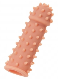 Телесная реалистичная насадка KOKOS Extreme Sleeve 03 с дополнительной стимуляцией - 12,7 см. - KOKOS - в Ярославле купить с доставкой