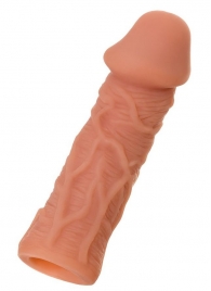 Телесная реалистичная насадка KOKOS Extreme Sleeve 05 с дополнительной стимуляцией - 12,7 см. - KOKOS - в Ярославле купить с доставкой