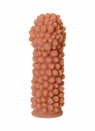 Телесная реалистичная насадка KOKOS Extreme Sleeve 08 с дополнительной стимуляцией - 12,7 см. - KOKOS - в Ярославле купить с доставкой