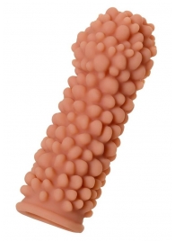 Телесная реалистичная насадка KOKOS Extreme Sleeve 08 с дополнительной стимуляцией - 12,7 см. - KOKOS - в Ярославле купить с доставкой